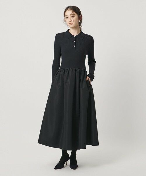 UNITED ARROWS / ユナイテッドアローズ ロング・マキシ丈ワンピース | フィット ＆ フレア ポロワンピース | 詳細9