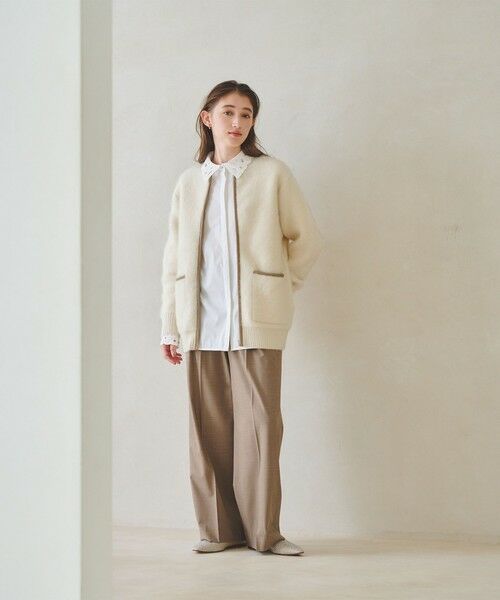 UNITED ARROWS / ユナイテッドアローズ カーディガン・ボレロ | フォックスカシミヤ トリムコンビ カーディガン | 詳細3