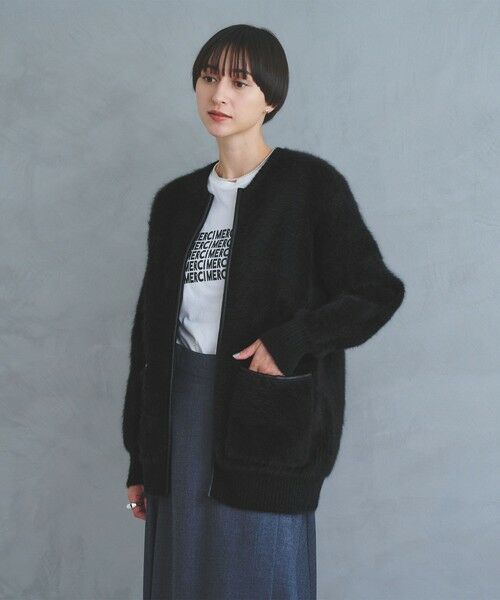 UNITED ARROWS / ユナイテッドアローズ カーディガン・ボレロ | フォックスカシミヤ トリムコンビ カーディガン | 詳細15
