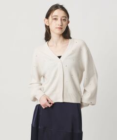 UNITED ARROWS / ユナイテッドアローズ カーディガン・ボレロ | ラインストーン カーディガン