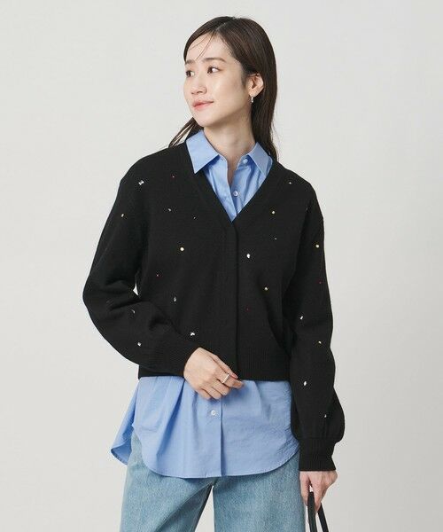 UNITED ARROWS / ユナイテッドアローズ カーディガン・ボレロ | ラインストーン カーディガン | 詳細7