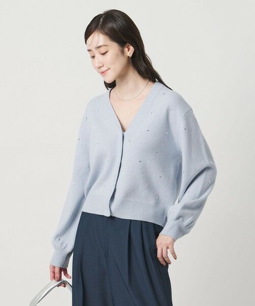 UNITED ARROWS / ユナイテッドアローズ カーディガン・ボレロ | ラインストーン カーディガン | 詳細14