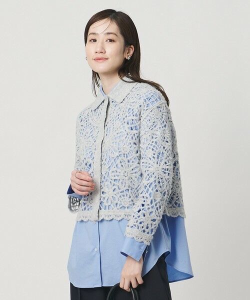 UNITED ARROWS / ユナイテッドアローズ カーディガン・ボレロ | クロシェ ポロ カーディガン | 詳細2