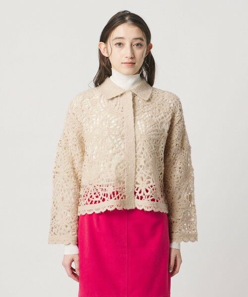 UNITED ARROWS / ユナイテッドアローズ カーディガン・ボレロ | クロシェ ポロ カーディガン | 詳細11