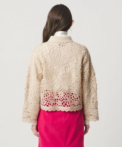 UNITED ARROWS / ユナイテッドアローズ カーディガン・ボレロ | クロシェ ポロ カーディガン | 詳細13