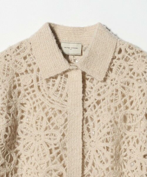 UNITED ARROWS / ユナイテッドアローズ カーディガン・ボレロ | クロシェ ポロ カーディガン | 詳細16