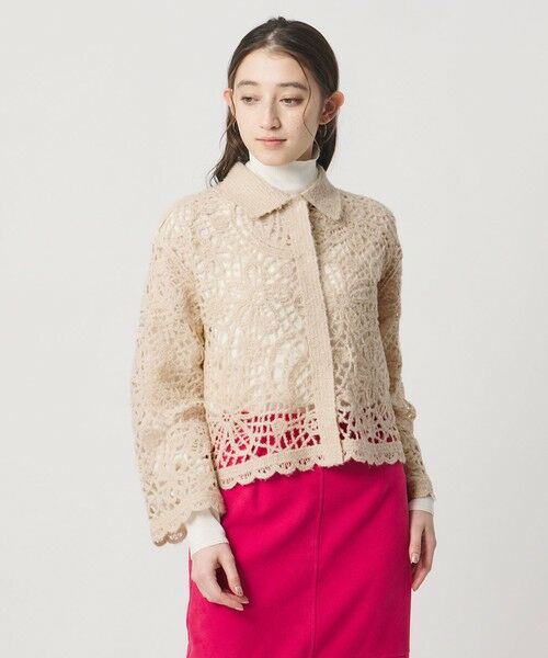 UNITED ARROWS / ユナイテッドアローズ カーディガン・ボレロ | クロシェ ポロ カーディガン | 詳細9