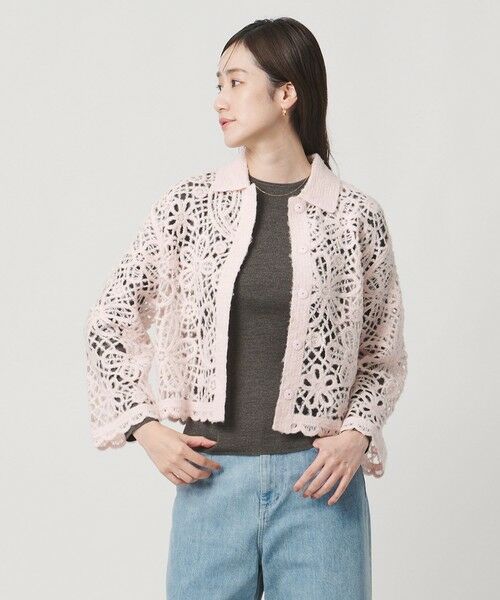 UNITED ARROWS / ユナイテッドアローズ カーディガン・ボレロ | クロシェ ポロ カーディガン | 詳細21