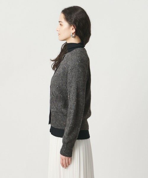 UNITED ARROWS / ユナイテッドアローズ カーディガン・ボレロ | フラワー スパンコール カーディガン | 詳細10