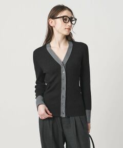 UNITED ARROWS / ユナイテッドアローズ カーディガン・ボレロ | 18G ウール リブ カーディガン