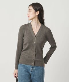 UNITED ARROWS / ユナイテッドアローズ カーディガン・ボレロ | 18G ウール リブ カーディガン