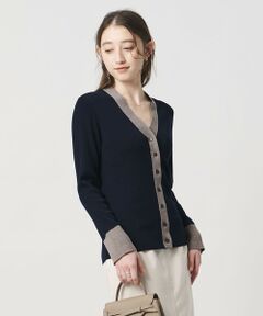 UNITED ARROWS / ユナイテッドアローズ カーディガン・ボレロ | 18G ウール リブ カーディガン