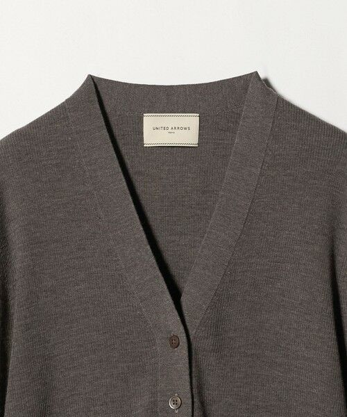 UNITED ARROWS / ユナイテッドアローズ カーディガン・ボレロ | 18G ウール リブ カーディガン | 詳細11