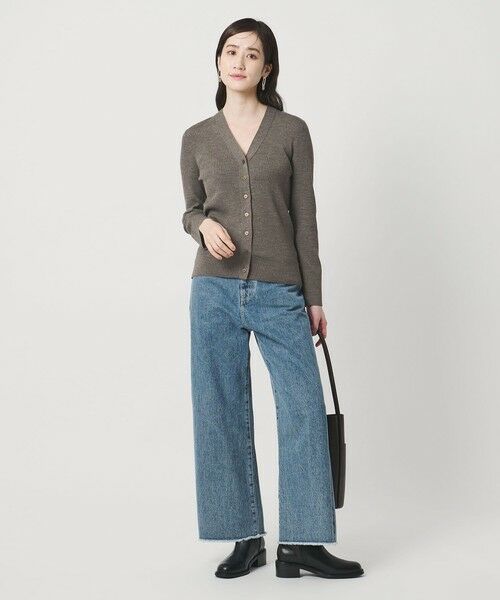 UNITED ARROWS / ユナイテッドアローズ カーディガン・ボレロ | 18G ウール リブ カーディガン | 詳細8