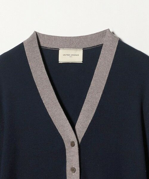 UNITED ARROWS / ユナイテッドアローズ カーディガン・ボレロ | 18G ウール リブ カーディガン | 詳細20