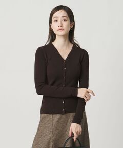 UNITED ARROWS / ユナイテッドアローズ カーディガン・ボレロ | 18G ウール フィット リブ カーディガン