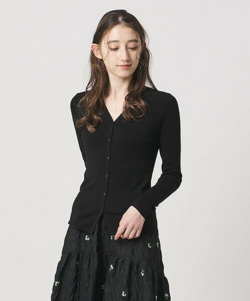 UNITED ARROWS / ユナイテッドアローズ カーディガン・ボレロ | 18G ウール フィット リブ カーディガン | 詳細1