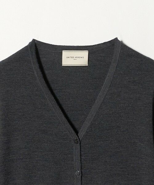UNITED ARROWS / ユナイテッドアローズ カーディガン・ボレロ | 18G ウール フィット リブ カーディガン | 詳細11