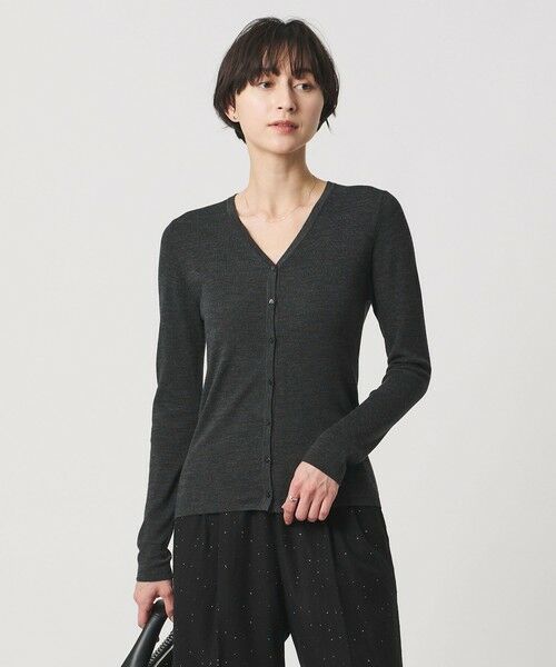 UNITED ARROWS / ユナイテッドアローズ カーディガン・ボレロ | 18G ウール フィット リブ カーディガン | 詳細7