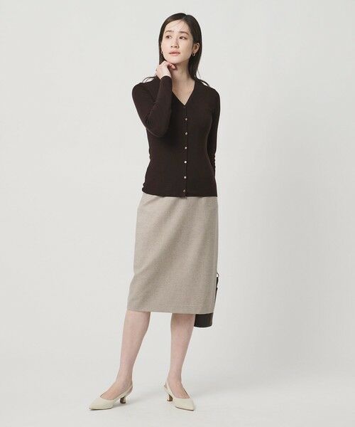 UNITED ARROWS / ユナイテッドアローズ カーディガン・ボレロ | 18G ウール フィット リブ カーディガン | 詳細15