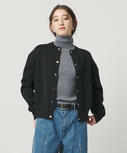 UNITED ARROWS/ユナイテッドアローズ ラメ ニット スウェット カーディガン ‐ウォッシャブル‐ BLACK FREE UNITED ARROWS/ユナイテッドアローズ ラメ ニット スウェット カーディガン ‐ウォッシャブル‐ BLACK FREE