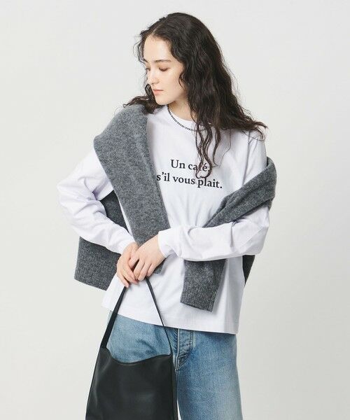 UNITED ARROWS/ユナイテッドアローズ <Les Petits Basics>UN CAFE ロングスリーブ Tシャツ WHITE FREE(XXS) UNITED ARROWS/ユナイテッドアローズ <Les Petits Basics>UN CAFE ロングスリーブ Tシャツ WHITE FREE(XXS)