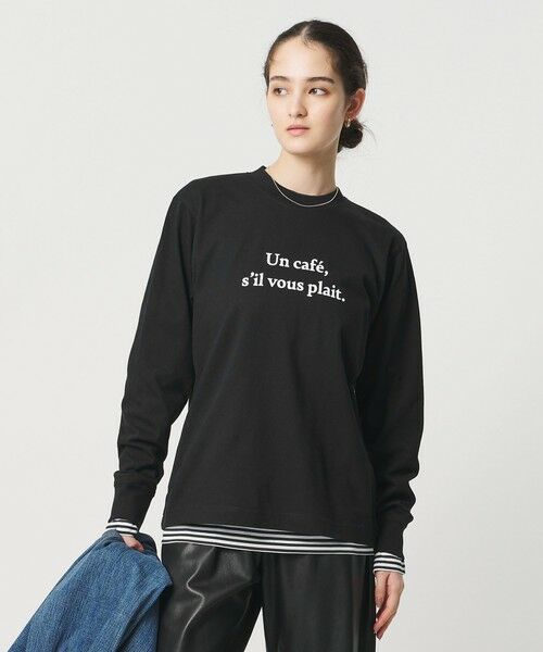 UNITED ARROWS / ユナイテッドアローズ Tシャツ | ＜Les Petits Basics＞UN CAFE ロングスリーブ Tシャツ | 詳細8