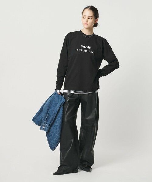 UNITED ARROWS / ユナイテッドアローズ Tシャツ | ＜Les Petits Basics＞UN CAFE ロングスリーブ Tシャツ | 詳細9