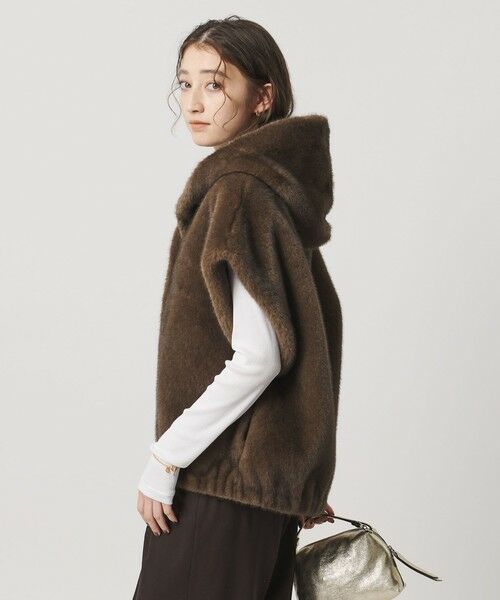 UNITED ARROWS / ユナイテッドアローズ ベスト | ＜STUDIO AR＞OLENA リバーシブル フェイクファー ベスト | 詳細1
