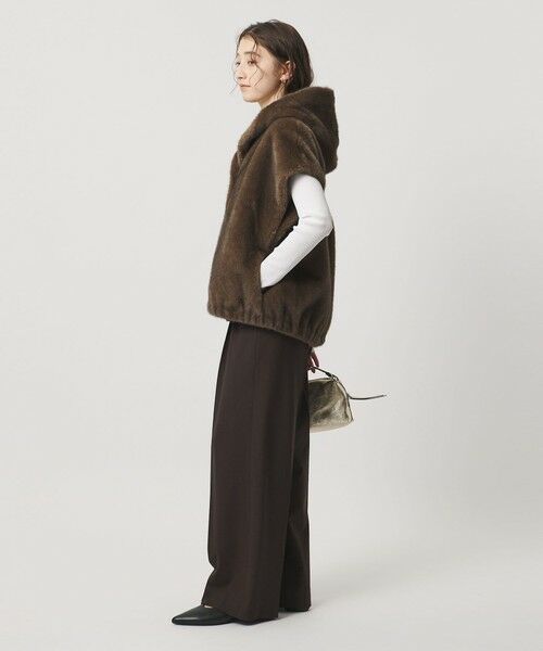 UNITED ARROWS / ユナイテッドアローズ ベスト | ＜STUDIO AR＞OLENA リバーシブル フェイクファー ベスト | 詳細4