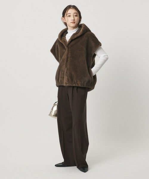 UNITED ARROWS / ユナイテッドアローズ ベスト | ＜STUDIO AR＞OLENA リバーシブル フェイクファー ベスト | 詳細5