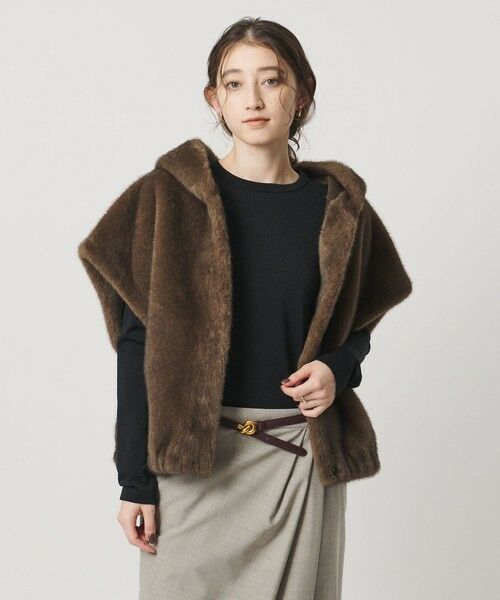 UNITED ARROWS / ユナイテッドアローズ ベスト | ＜STUDIO AR＞OLENA リバーシブル フェイクファー ベスト | 詳細6