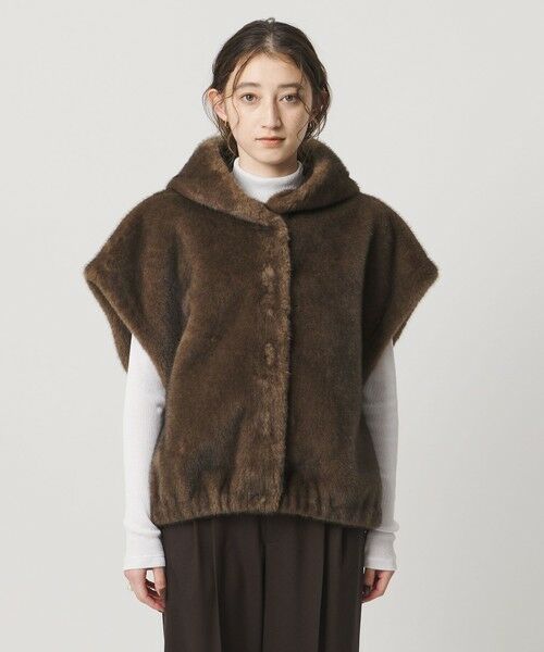 UNITED ARROWS / ユナイテッドアローズ ベスト | ＜STUDIO AR＞OLENA リバーシブル フェイクファー ベスト | 詳細8