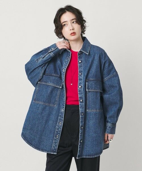 UNITED ARROWS / ユナイテッドアローズ シャツ・ブラウス | ＜SACRA＞デニム ロング シャツ ジャケット | 詳細1