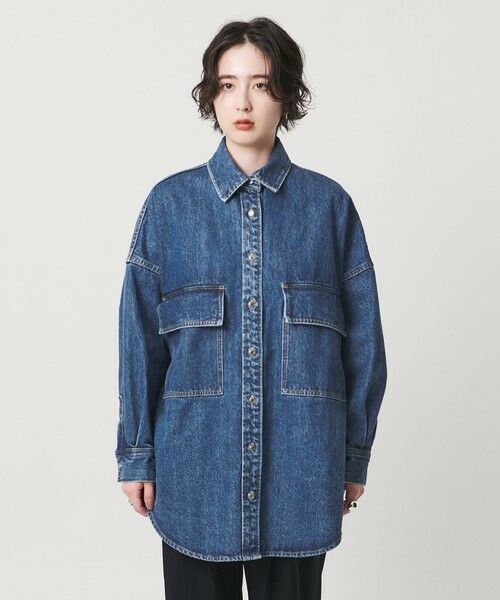 UNITED ARROWS / ユナイテッドアローズ シャツ・ブラウス | ＜SACRA＞デニム ロング シャツ ジャケット | 詳細4