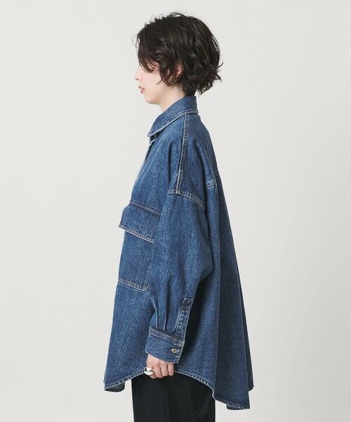 UNITED ARROWS / ユナイテッドアローズ シャツ・ブラウス | ＜SACRA＞デニム ロング シャツ ジャケット | 詳細5