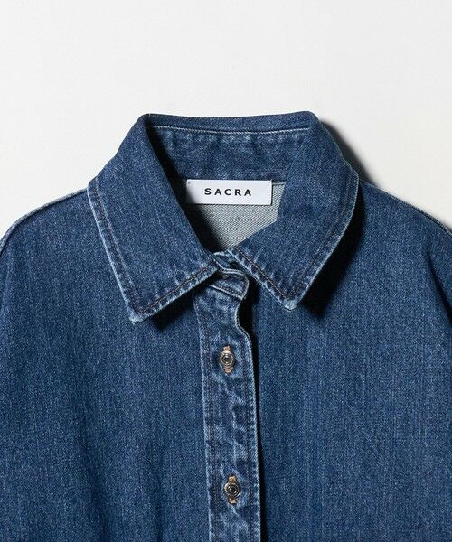 UNITED ARROWS / ユナイテッドアローズ シャツ・ブラウス | ＜SACRA＞デニム ロング シャツ ジャケット | 詳細9