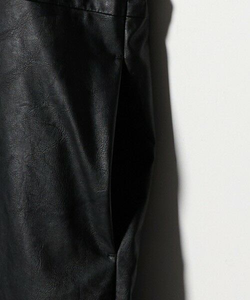 UNITED ARROWS / ユナイテッドアローズ ミニ丈・ひざ丈ワンピース | ＜SACRA＞レザーライク Uネック ワンピース | 詳細12