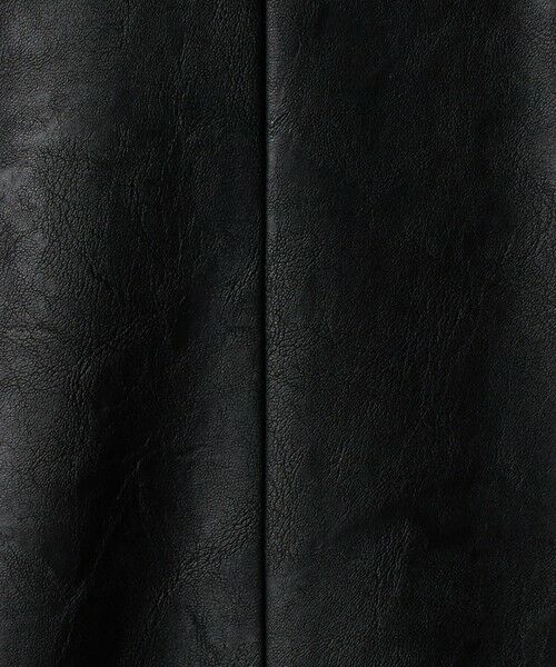 UNITED ARROWS / ユナイテッドアローズ ミニ丈・ひざ丈ワンピース | ＜SACRA＞レザーライク Uネック ワンピース | 詳細15