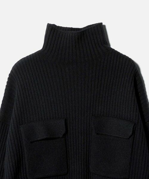 UNITED ARROWS / ユナイテッドアローズ ミニ丈・ひざ丈ワンピース | ＜SACRA＞Wポケット タートル リブ ワンピース | 詳細5