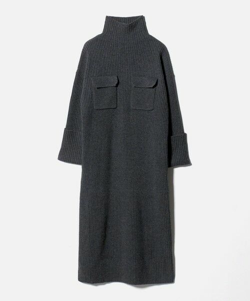 UNITED ARROWS / ユナイテッドアローズ ミニ丈・ひざ丈ワンピース | ＜SACRA＞Wポケット タートル リブ ワンピース | 詳細11