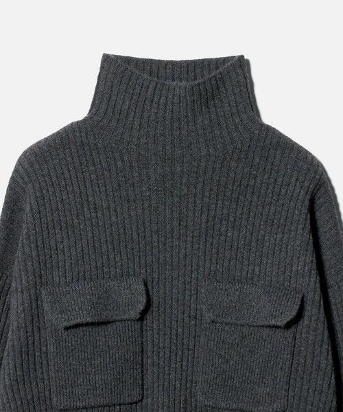UNITED ARROWS / ユナイテッドアローズ ミニ丈・ひざ丈ワンピース | ＜SACRA＞Wポケット タートル リブ ワンピース | 詳細13