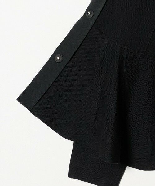 UNITED ARROWS / ユナイテッドアローズ ノーカラージャケット | ＜Marilyn Moon＞ミラノリブ ペプラム ジャケット | 詳細3