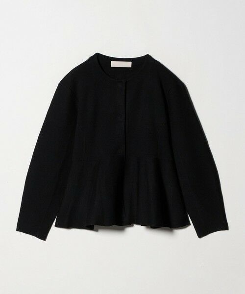 UNITED ARROWS/ユナイテッドアローズ ＜Marilyn Moon＞ミラノリブ ペプラム ジャケット BLACK FREE