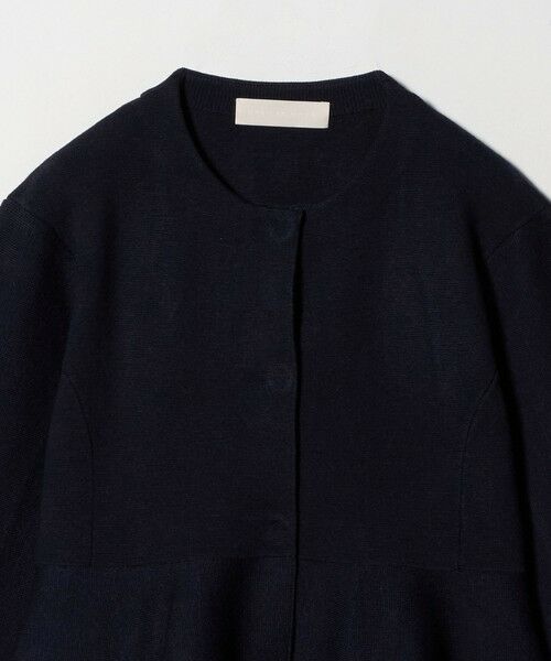 UNITED ARROWS / ユナイテッドアローズ ノーカラージャケット | ＜Marilyn Moon＞ミラノリブ ペプラム ジャケット | 詳細6