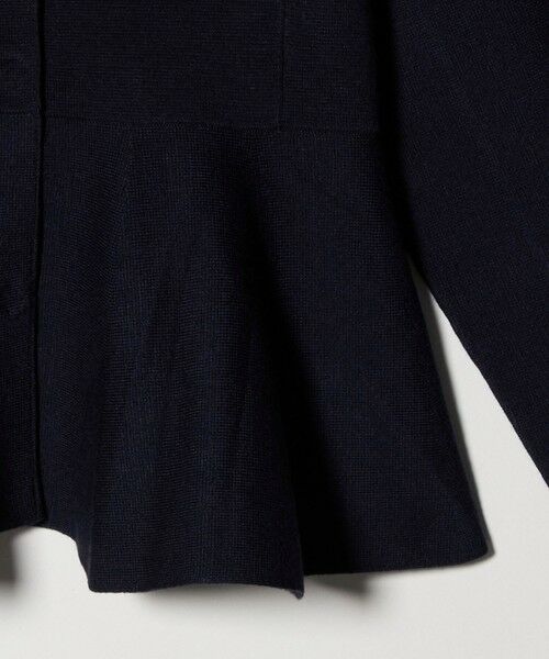 UNITED ARROWS / ユナイテッドアローズ ノーカラージャケット | ＜Marilyn Moon＞ミラノリブ ペプラム ジャケット | 詳細8