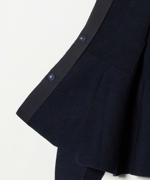 UNITED ARROWS / ユナイテッドアローズ ノーカラージャケット | ＜Marilyn Moon＞ミラノリブ ペプラム ジャケット | 詳細10