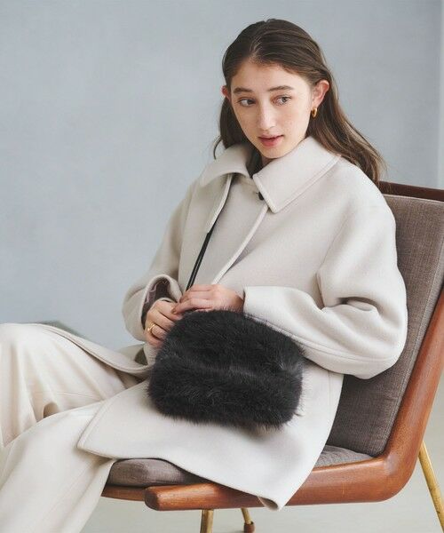 UNITED ARROWS / ユナイテッドアローズ ショルダーバッグ | フェイクファー ドロストバッグ | 詳細1