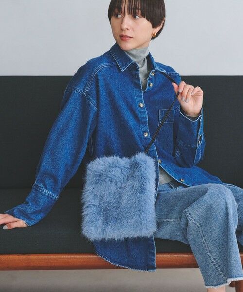 UNITED ARROWS / ユナイテッドアローズ ショルダーバッグ | フェイクファー ドロストバッグ | 詳細14