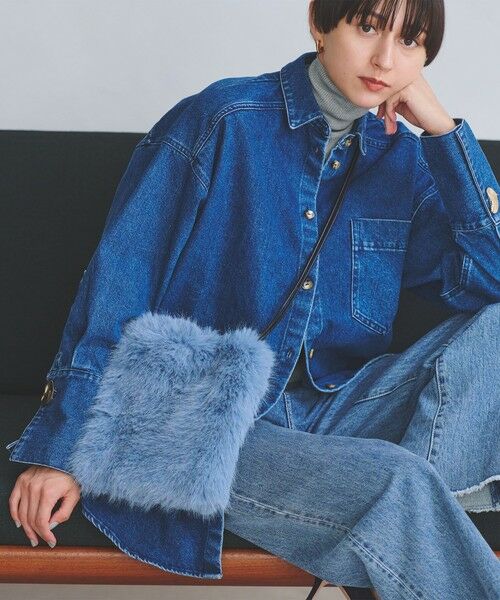 UNITED ARROWS / ユナイテッドアローズ ショルダーバッグ | フェイクファー ドロストバッグ | 詳細15